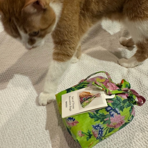 BAGGU NWT Set of Three Reusable Tote Bags - Picture 1 of 8